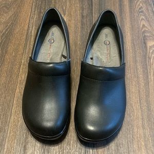JBU Cordoea Jambi Designs Black Leather Upper Clog Size 8 1/2
